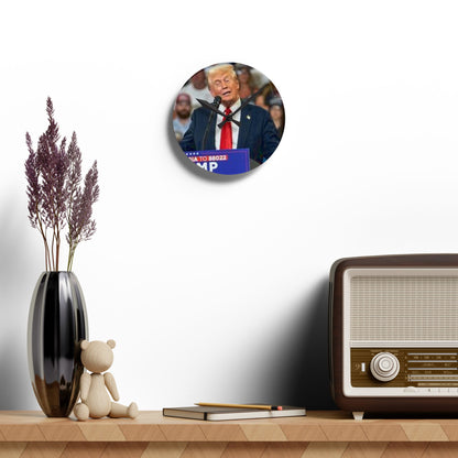 Acrylic Trump Wall Clock